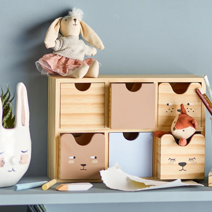 Bloomingville Mini - Calle Storage box, brown