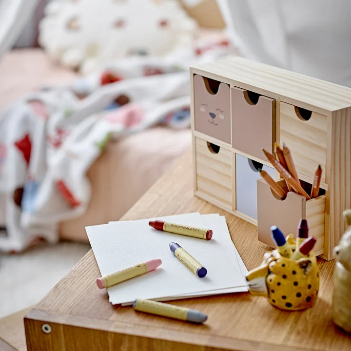 Bloomingville Mini - Calle Storage box, brown