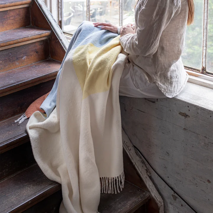 Mette Ditmer - Brick blanket 190 x 125 cm, light yellow