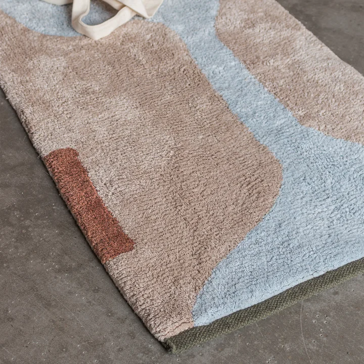 Mette Ditmer - Figura Rug, 80 x 50 cm, light blue