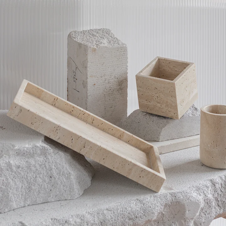 Mette Ditmer - Travertine Cube, linen