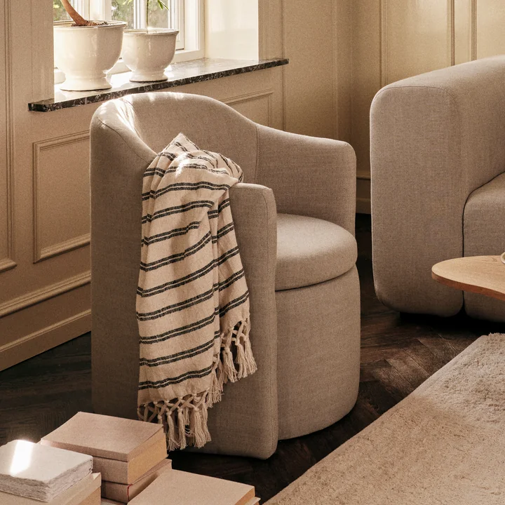 Broste Copenhagen - Elly Blanket, 130 x 160 cm, black