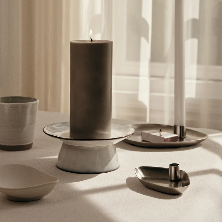 Broste Copenhagen - Nordic Sand Cake plate, Ø 14.5 x 6 cm, beige