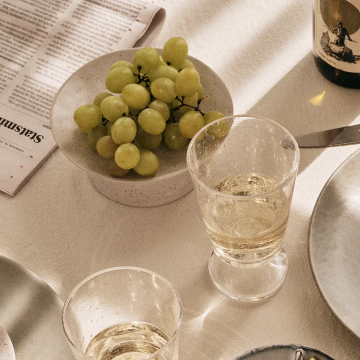 Broste Copenhagen - Nordic Vanilla cake plate, Ø 14.5 x 6 cm, white