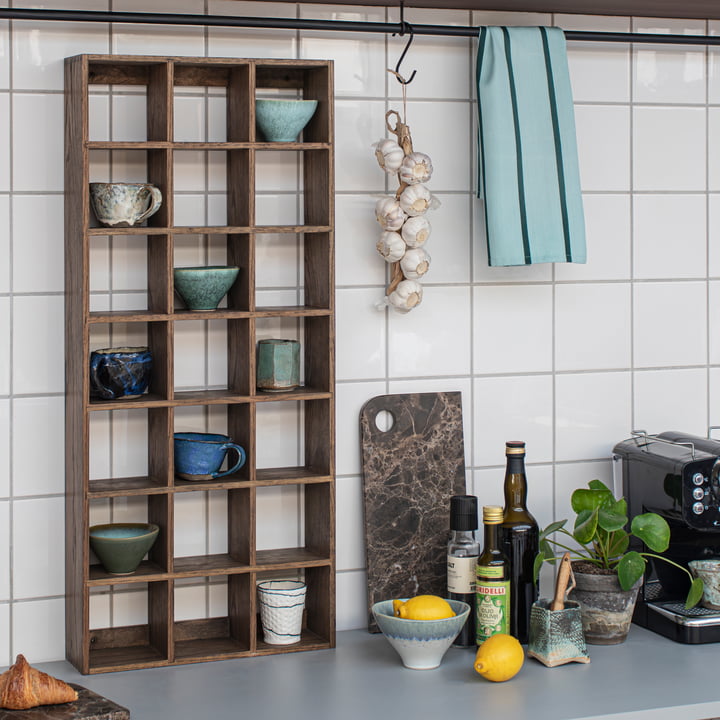 Mette Ditmer - Showcase wall shelf 92 x 40 cm, dark oak