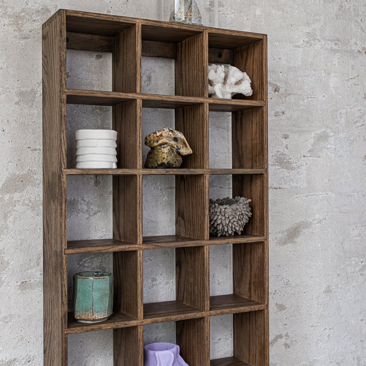 Mette Ditmer - Showcase wall shelf 92 x 40 cm, dark oak