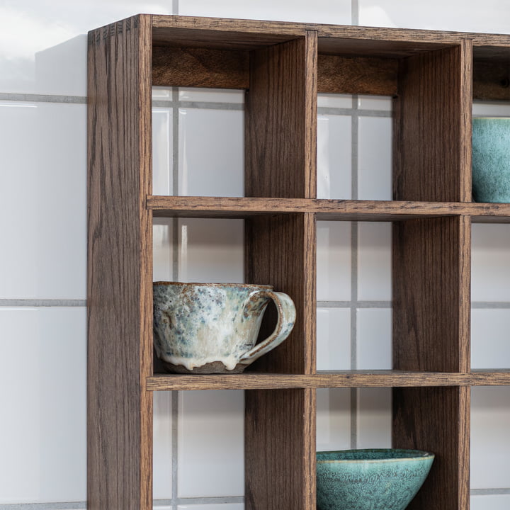 Mette Ditmer - Showcase wall shelf 92 x 40 cm, dark oak