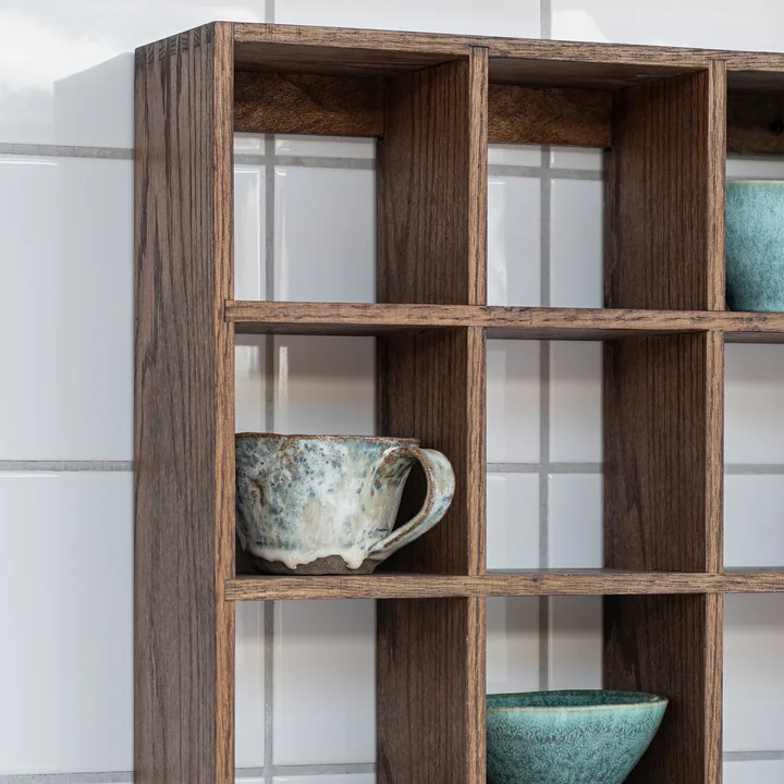 Mette Ditmer - Showcase wall shelf 92 x 40 cm, dark oak