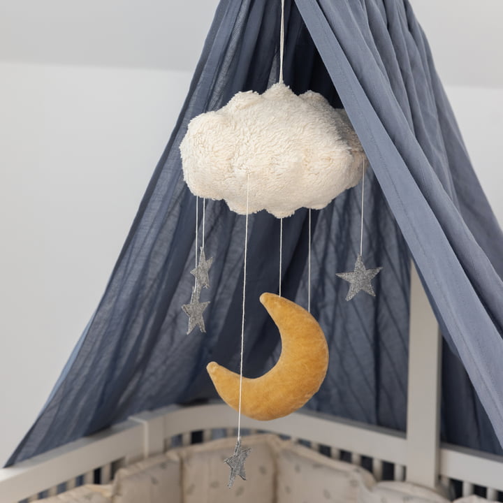 Sebra - Baby Mobile Moon & Stars, beige