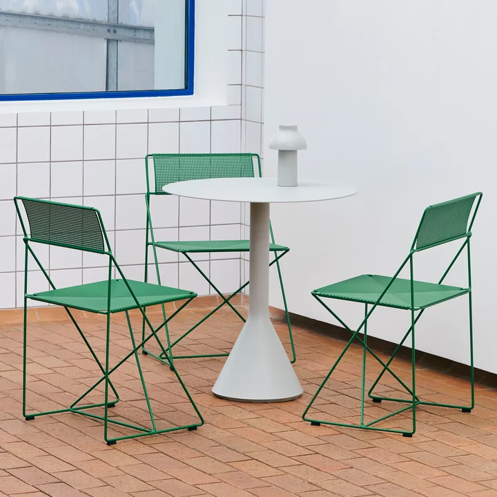 HAY - X-Line Chair, Outdoor, leek green
