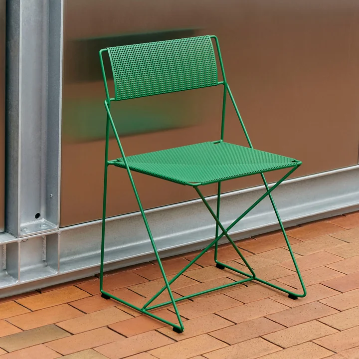 HAY - X-Line Chair, Outdoor, leek green