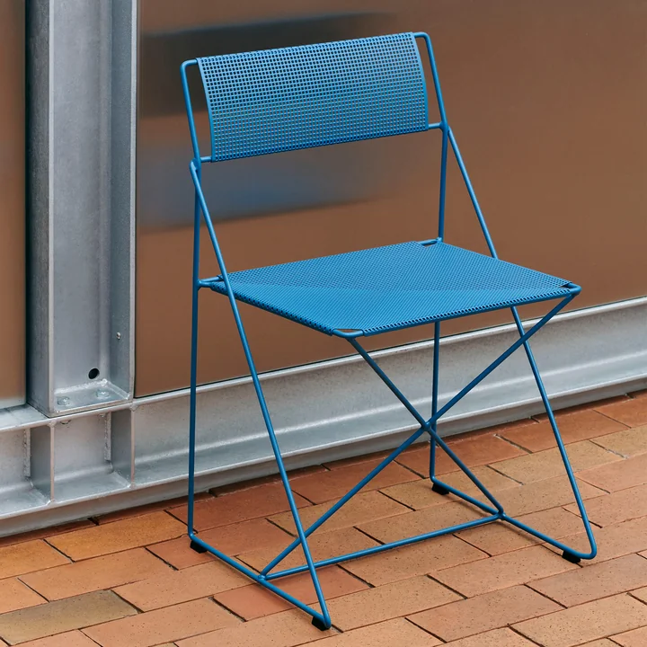 HAY - X-Line Chair, Outdoor, powder blue