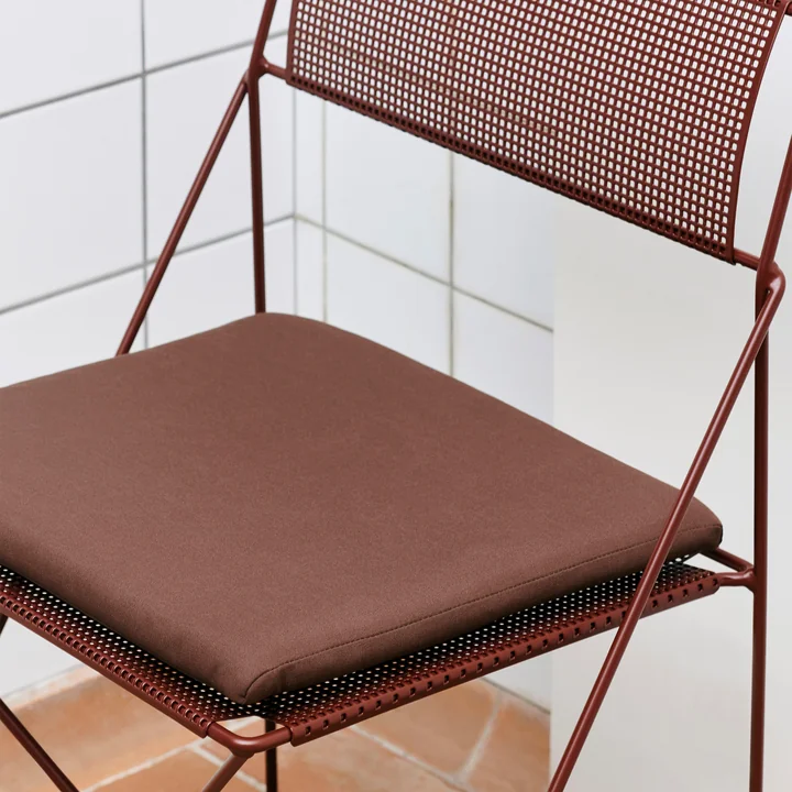 HAY - X-Line Seat cushion, outdoor, iron red