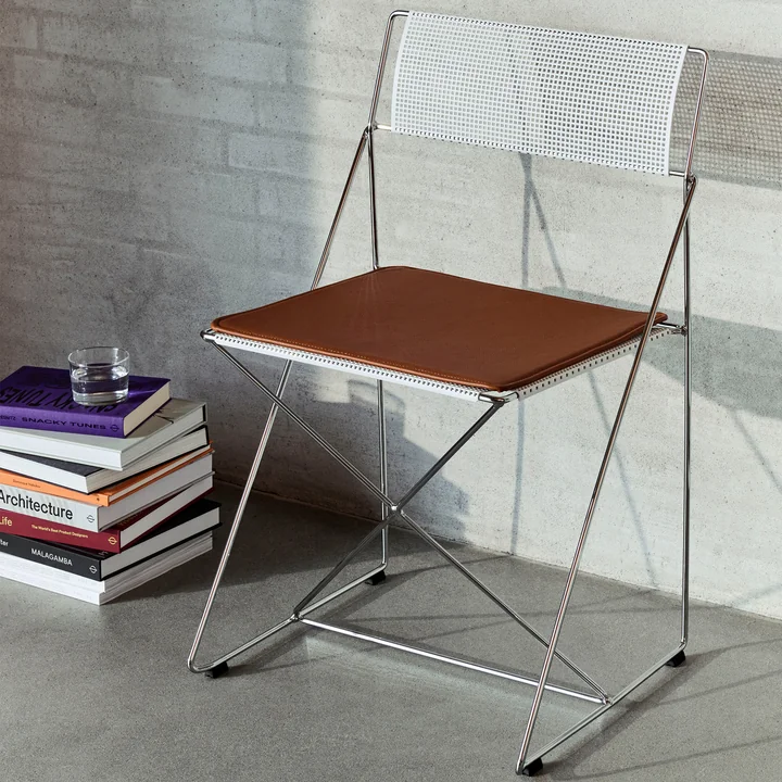 HAY - X-Line Seat cushion, indoor, cognac (Scozia leather)