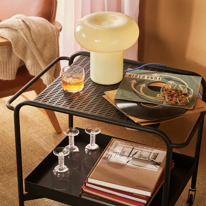 Hübsch Interior - Push serving trolley with castors