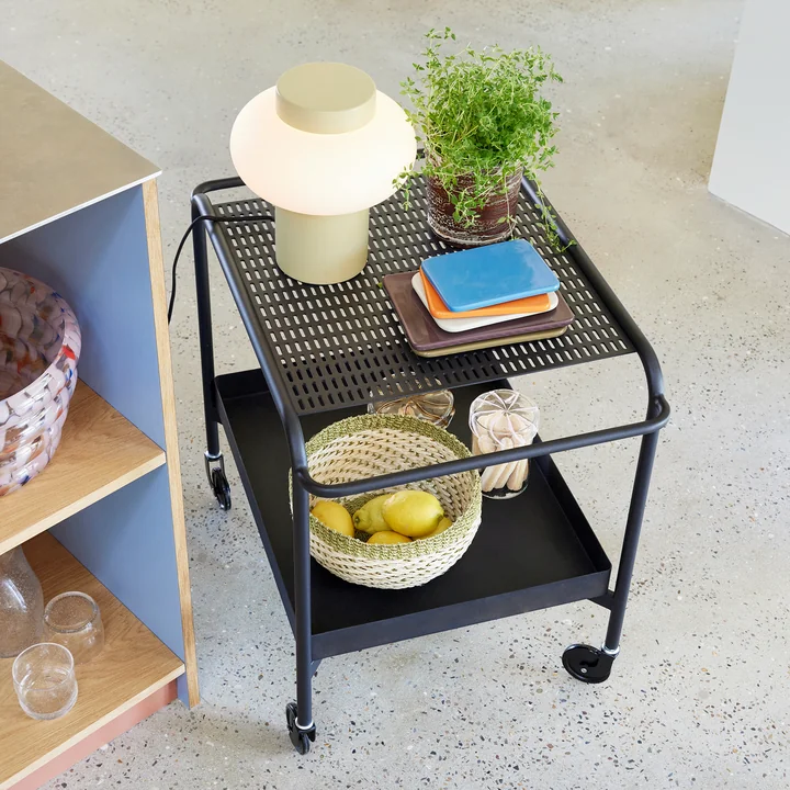 Hübsch Interior - Push serving trolley with castors