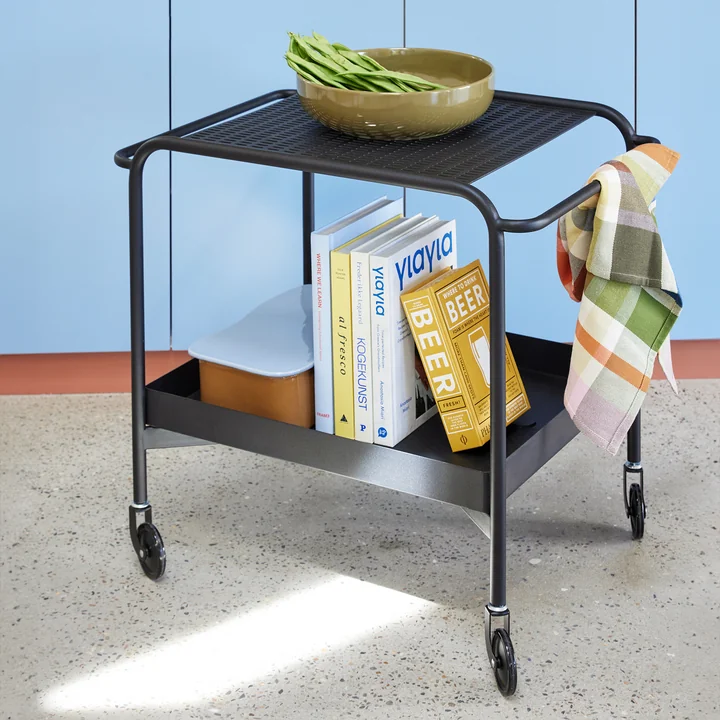 Hübsch Interior - Push serving trolley with castors