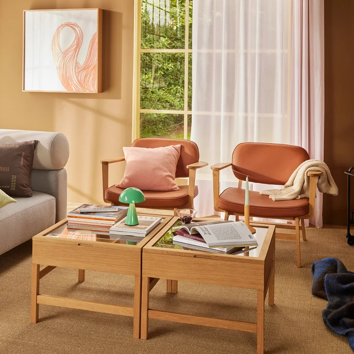 Hübsch Interior - Glitz side table, oak