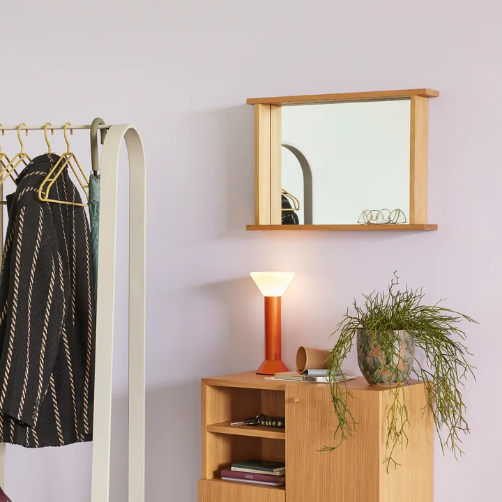 Hübsch Interior - Forma wall mirror 60 x 40 cm, oak frame