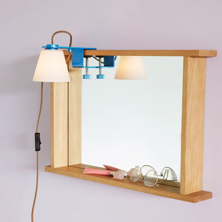 Hübsch Interior - Forma wall mirror 60 x 40 cm, oak frame