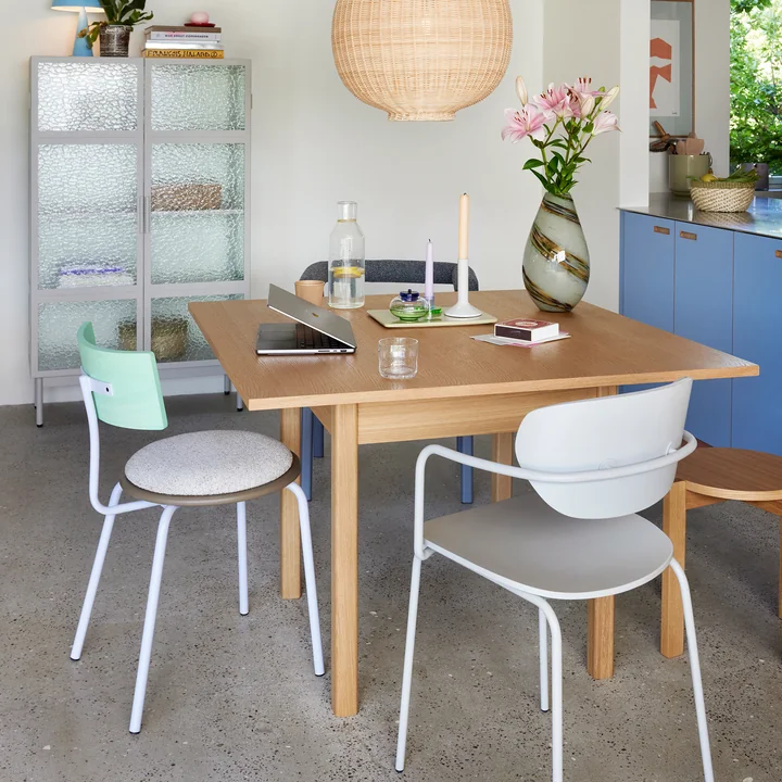 Hübsch Interior - Geo dining table 110 x 110 cm, oak