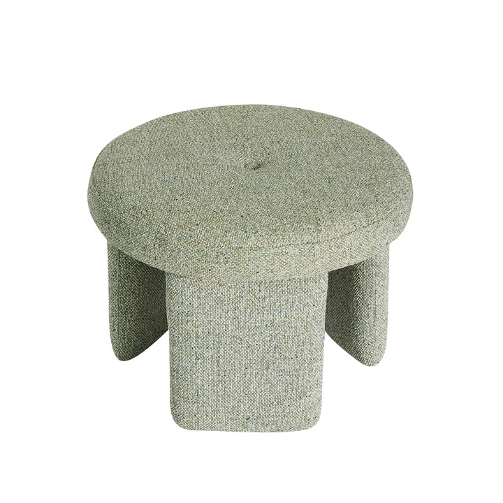Hübsch Interior - Rocco pouf, light green