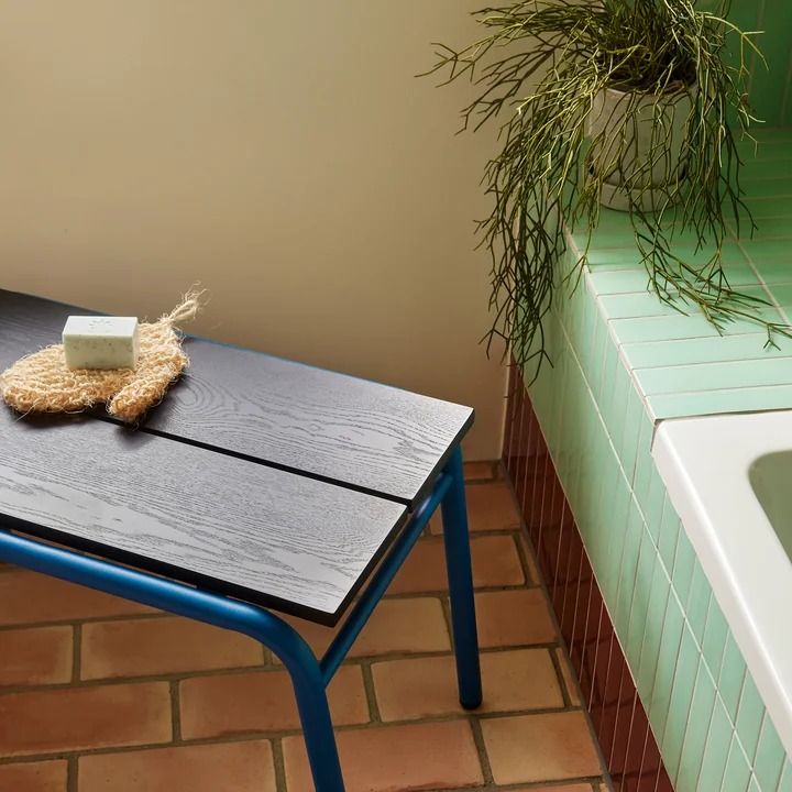 Hübsch Interior - Koi bench, blue / dark blue