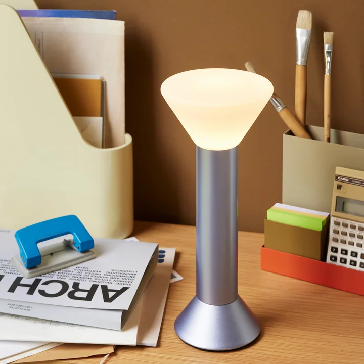 Hübsch Interior - Flash rechargeable lamp, metallic purple