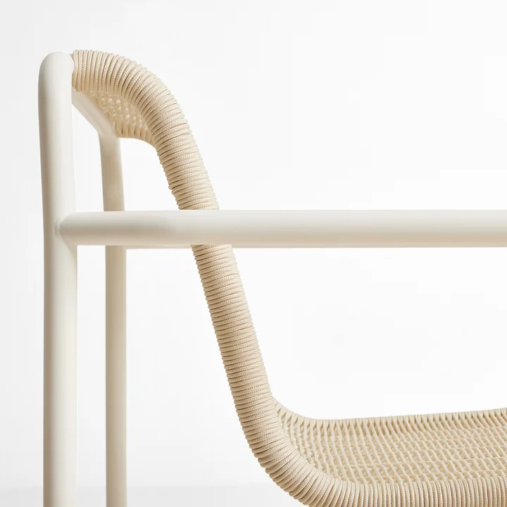 HAY - Palissade Cord Lounge Chair Low, cream white