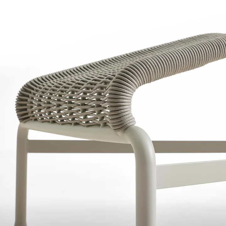 HAY - Palissade Cord Chaise Longue Deck chair, sky gray