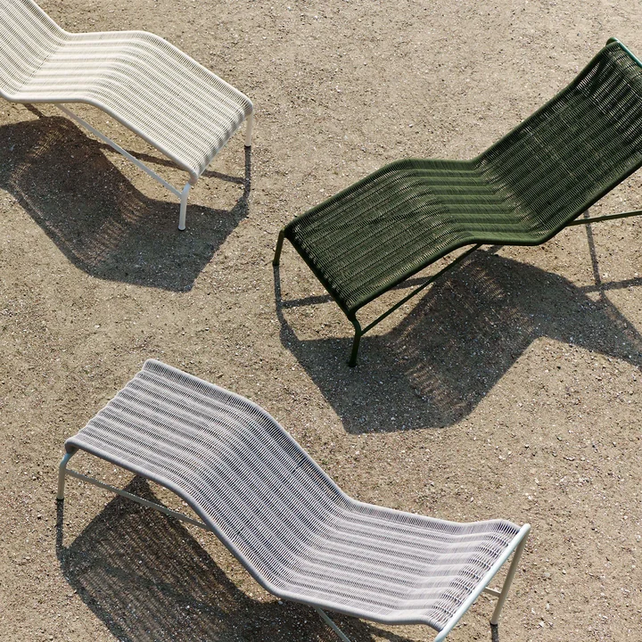 HAY - Palissade Cord Chaise Longue Deckchair