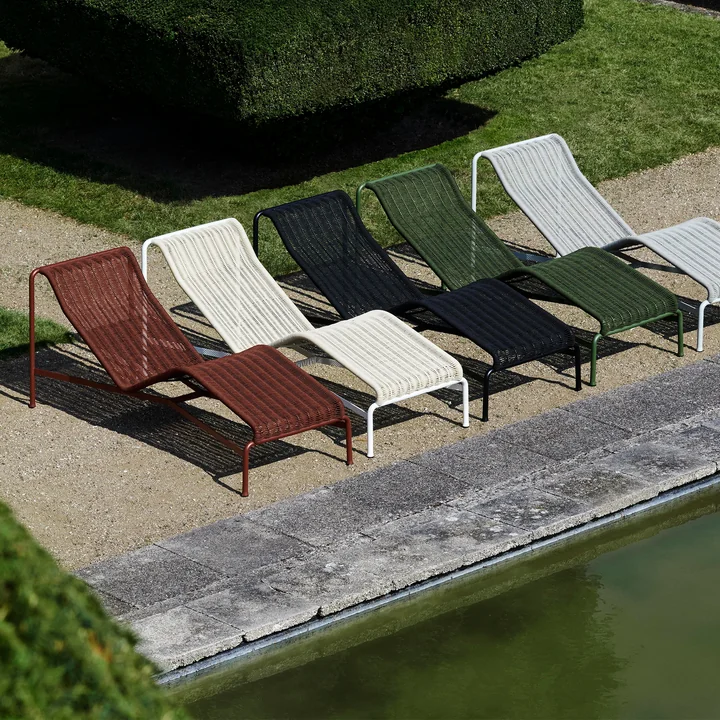 HAY - Palissade Cord Chaise Longue Deckchair