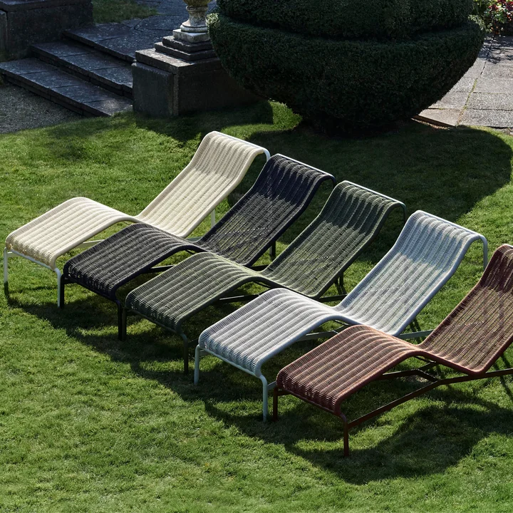HAY - Palissade Cord Chaise Longue Deckchair