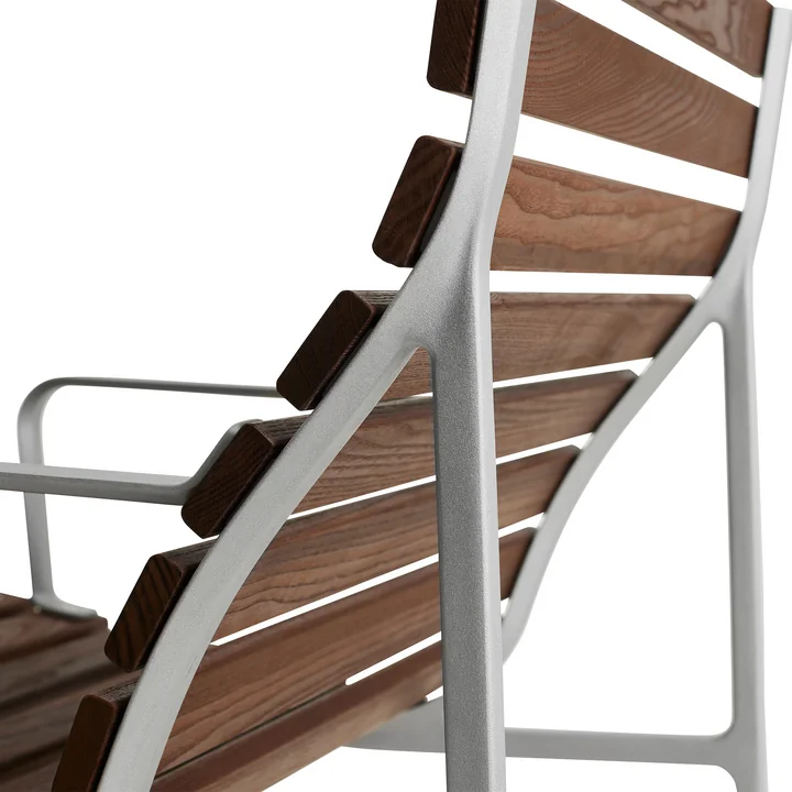 HAY - Traverse Lounge armchair, aluminum / oiled ash