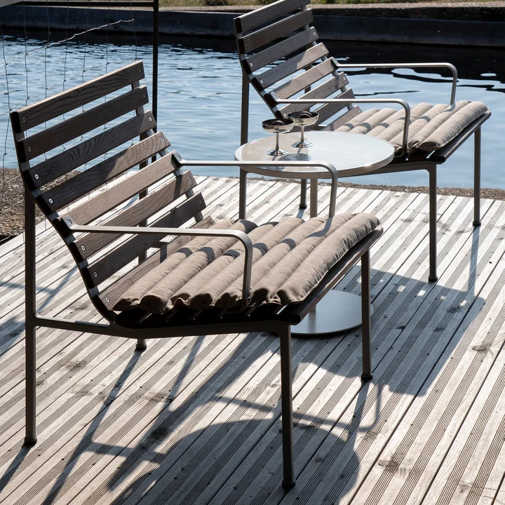 HAY - Traverse Lounge armchair, aluminum / oiled ash