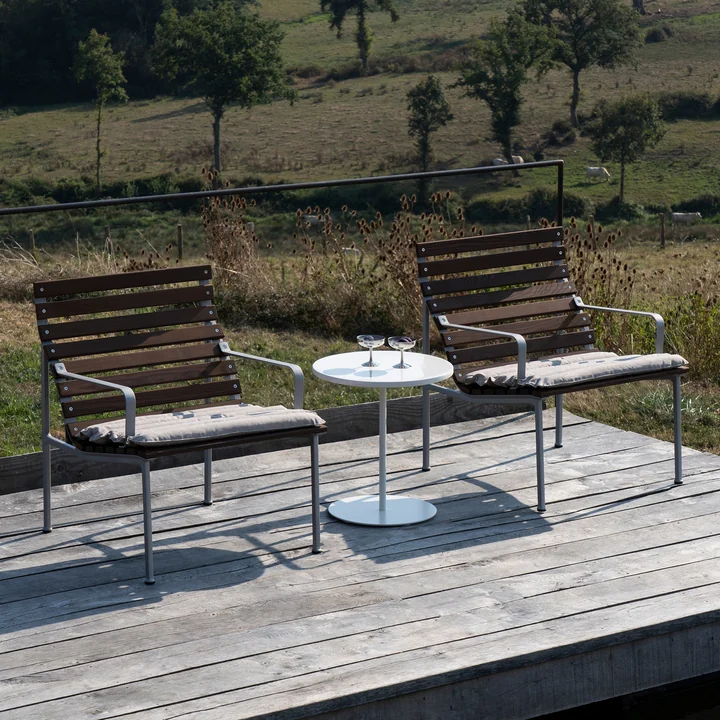 HAY - Traverse Lounge armchair, aluminum / oiled ash