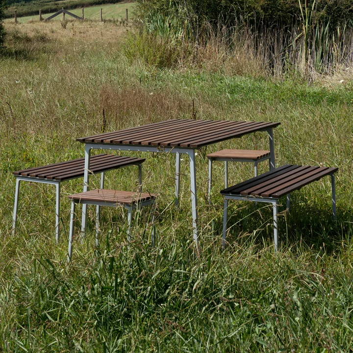HAY - Traverse collection, aluminum / oiled ash