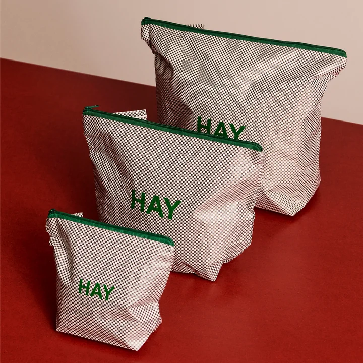 HAY - Candy Mono Toiletry bag, wash, gray (3 pieces)