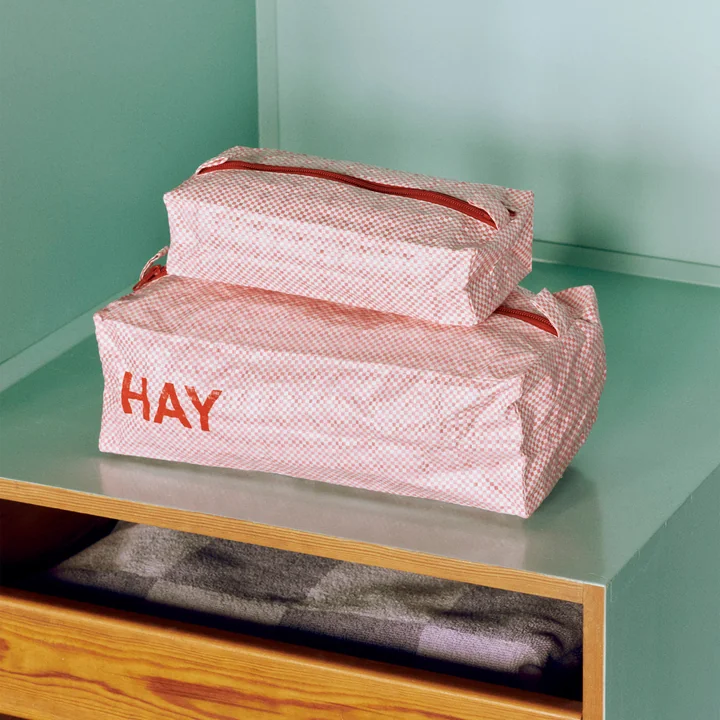 HAY - Candy Mono Toiletry bag, box, light pink