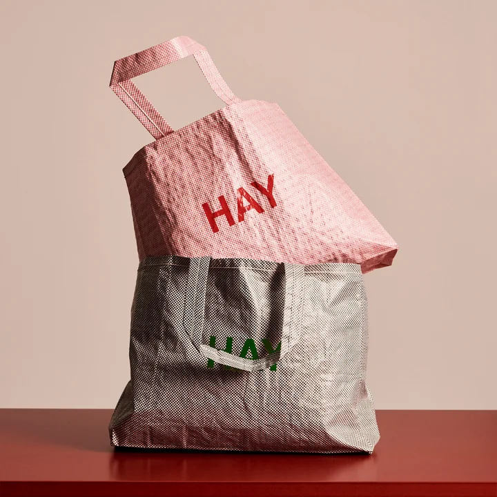 HAY - Candy Mono Bag, gray and light pink