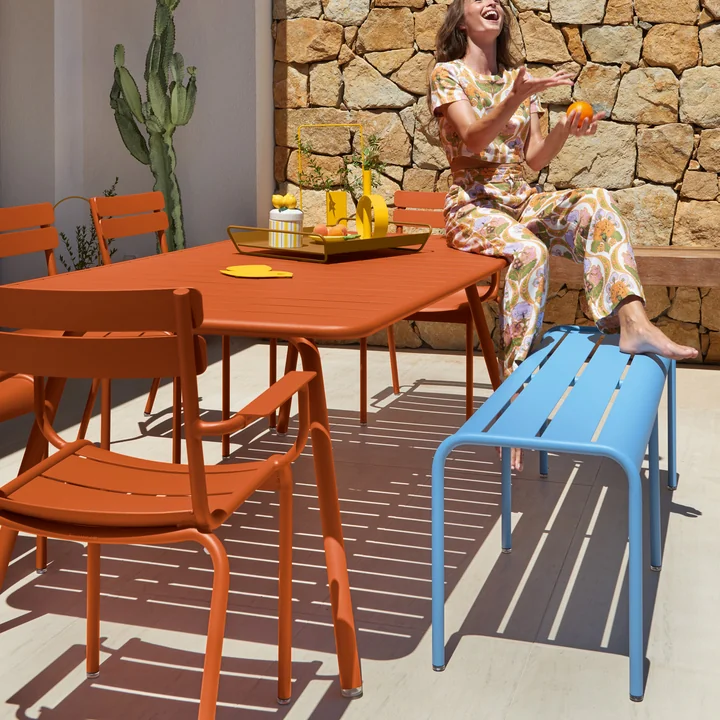 Fermob - Luxembourg Table, rectangular, 100 x 207 cm, candied orange