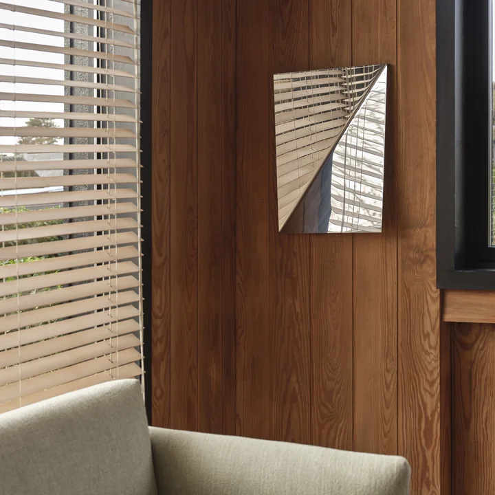 Muuto - Gauze wall mirror, polished steel