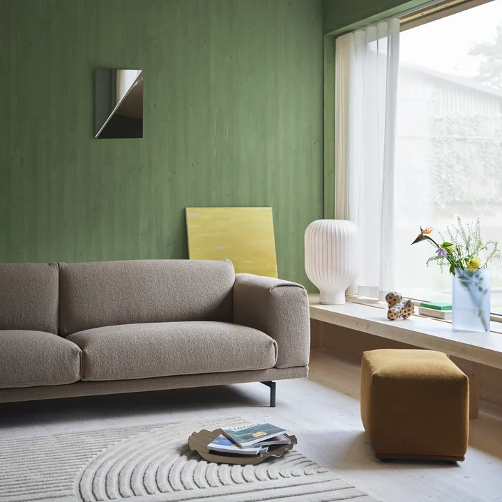 Muuto - Gauze wall mirror, polished steel