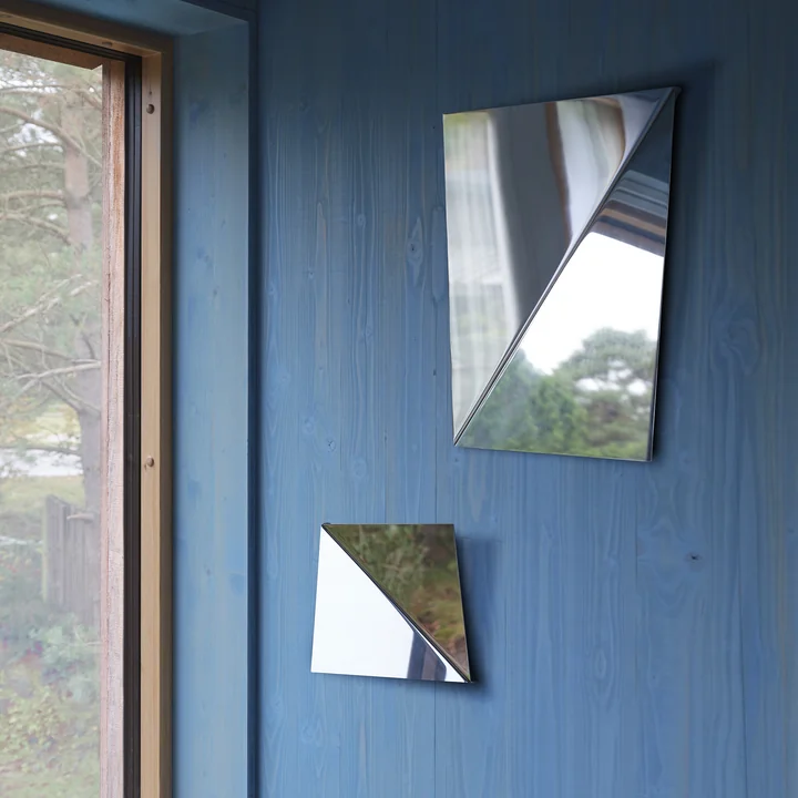 Muuto - Gauze wall mirror, polished steel