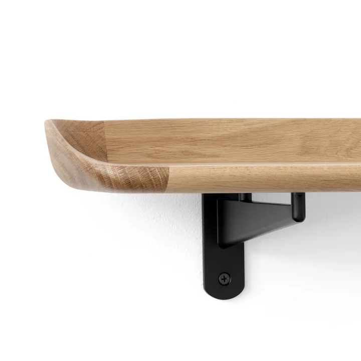 & Tradition - Guild HM wall shelf, black / oak lacquered