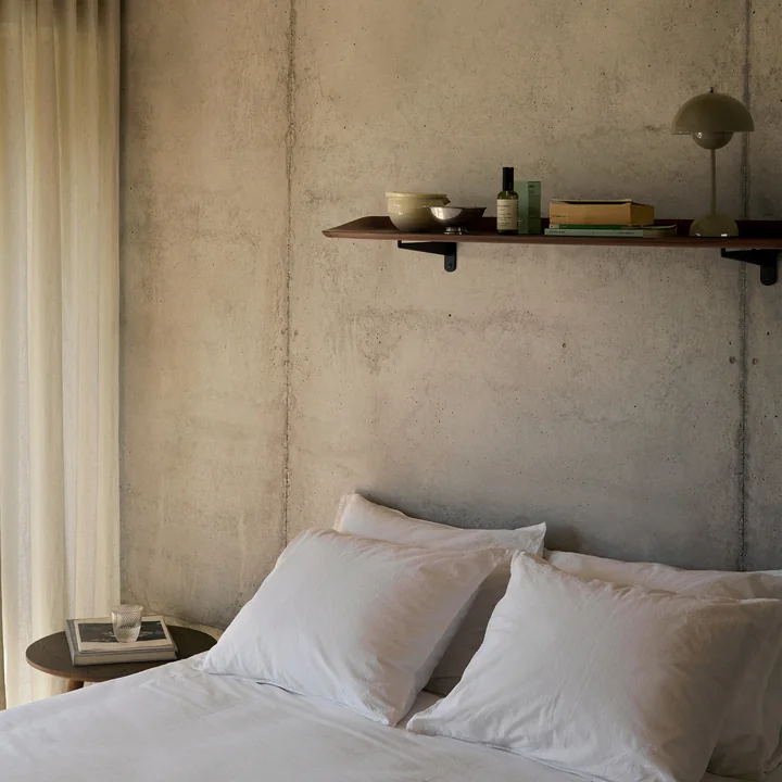 & Tradition - Guild HM15 wall shelf, 120 x 25 cm, black / walnut lacquered