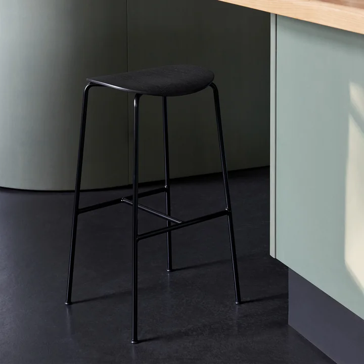 & Tradition - Pavilion AV38 Bar stool, h 79 cm, black oak