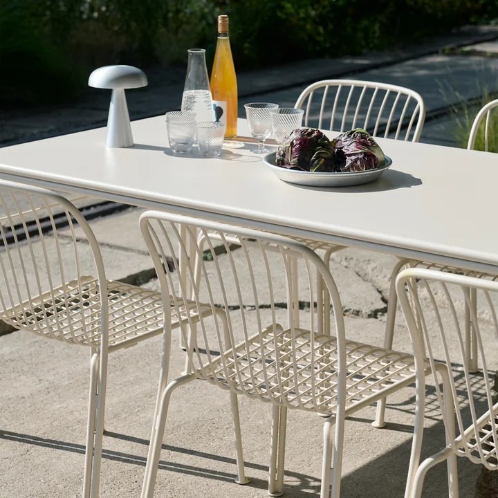 & Tradition - Thorvald SC99 Garden table, 220 x 90 cm, ivory