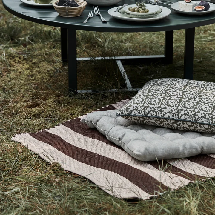 House Doctor - Alfo outdoor rug, 90 x 200 cm, brown / natural