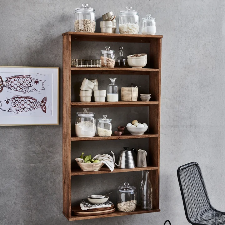 House Doctor - Balance standing shelf, H 130 x 70 cm, antique brown